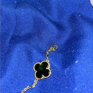 Van Cleef & Arpels Black and Gold Clover Bracelet
